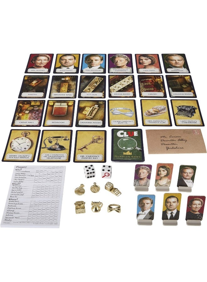 Cluedo Downton Abbey Edition Board Game for Kids Ages 13 and up, Inspired By Downton Abbey