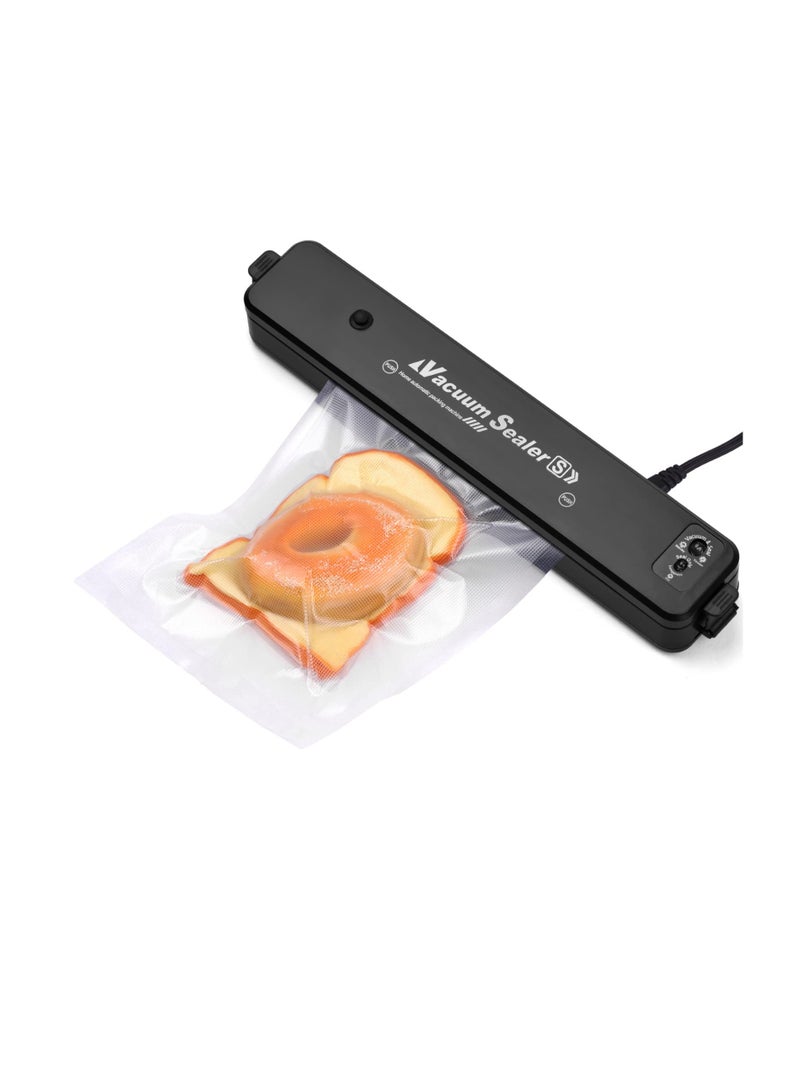 Food Vacuum Sealer Machine, Dry & Moist Food Saver,  Automatic Food Sealer with 10 Vacuum Bags Fresh-keeping Food Sealing, Perfect for Meat, Vegetables, Fruits, Snacks