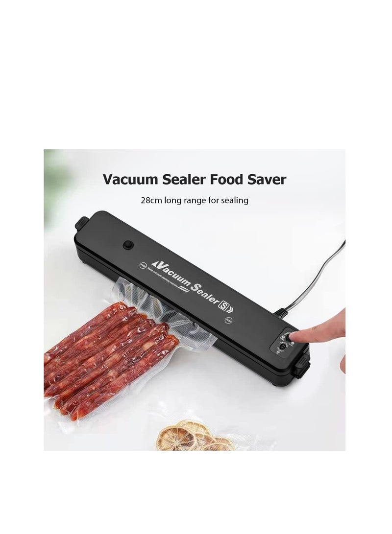 Food Vacuum Sealer Machine, Dry & Moist Food Saver,  Automatic Food Sealer with 10 Vacuum Bags Fresh-keeping Food Sealing, Perfect for Meat, Vegetables, Fruits, Snacks