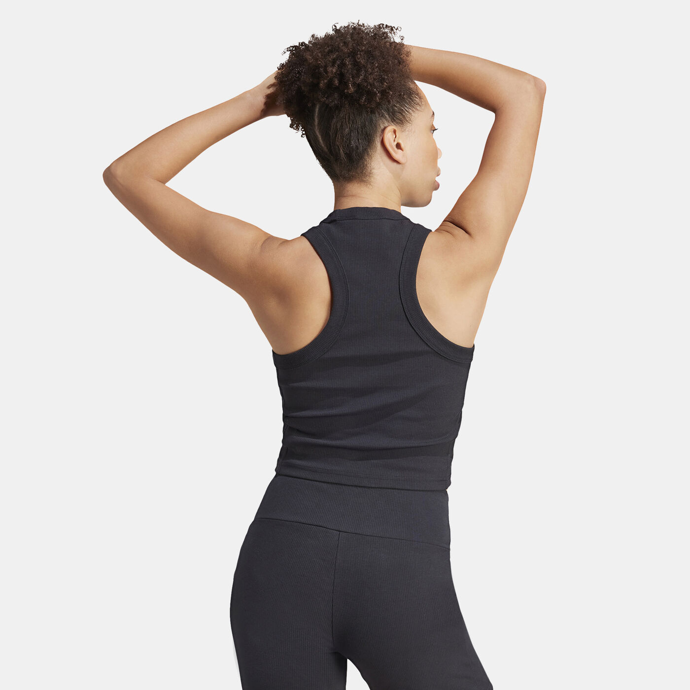 Women's Lounge Ribbed Cropped Tank Top
