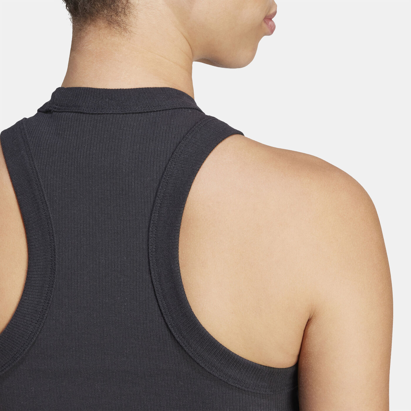 Women's Lounge Ribbed Cropped Tank Top