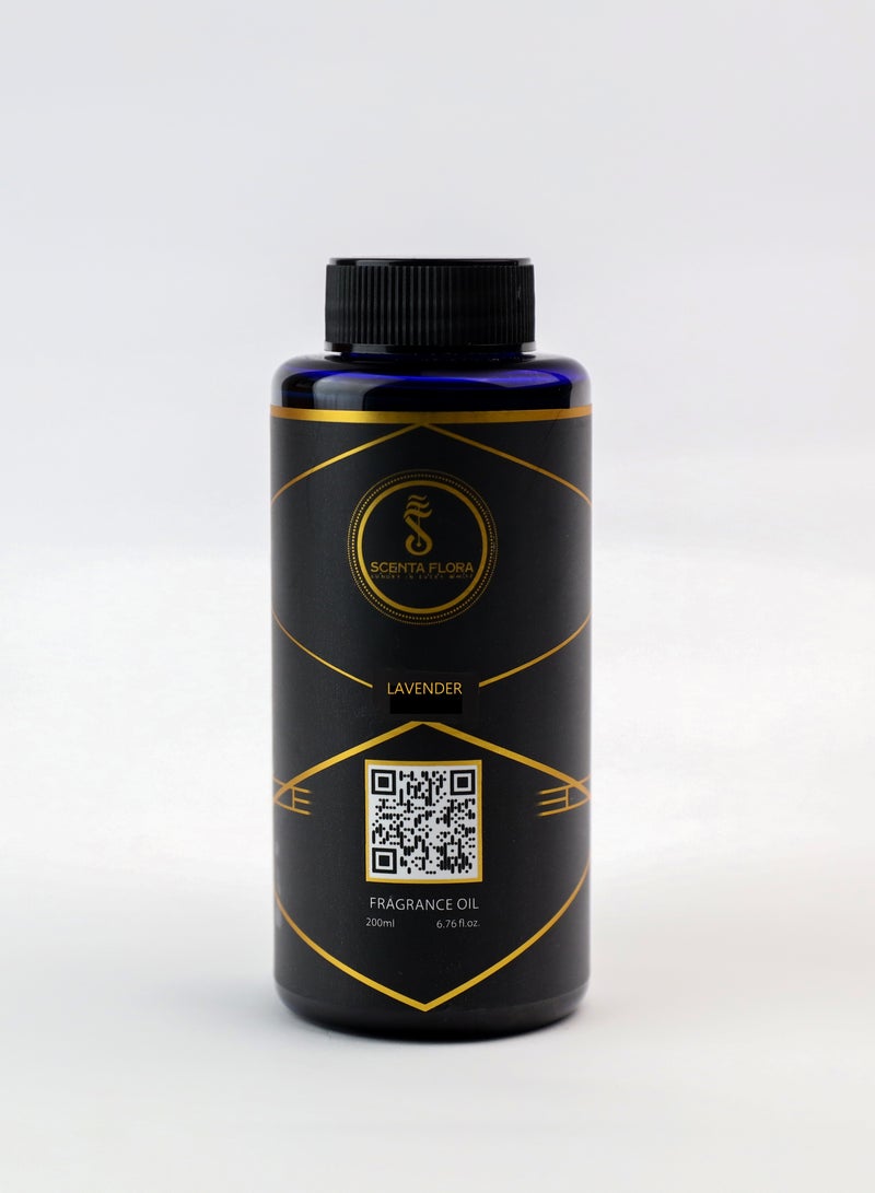 Lavender - Diffuser Aroma Oil - Soothing, Healing, and Relaxing Fragrance for Scent Diffusers - Aromatherapy (200 ml)