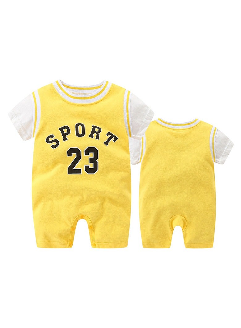 0-3 Months Baby Romper Sports Jumpsuit