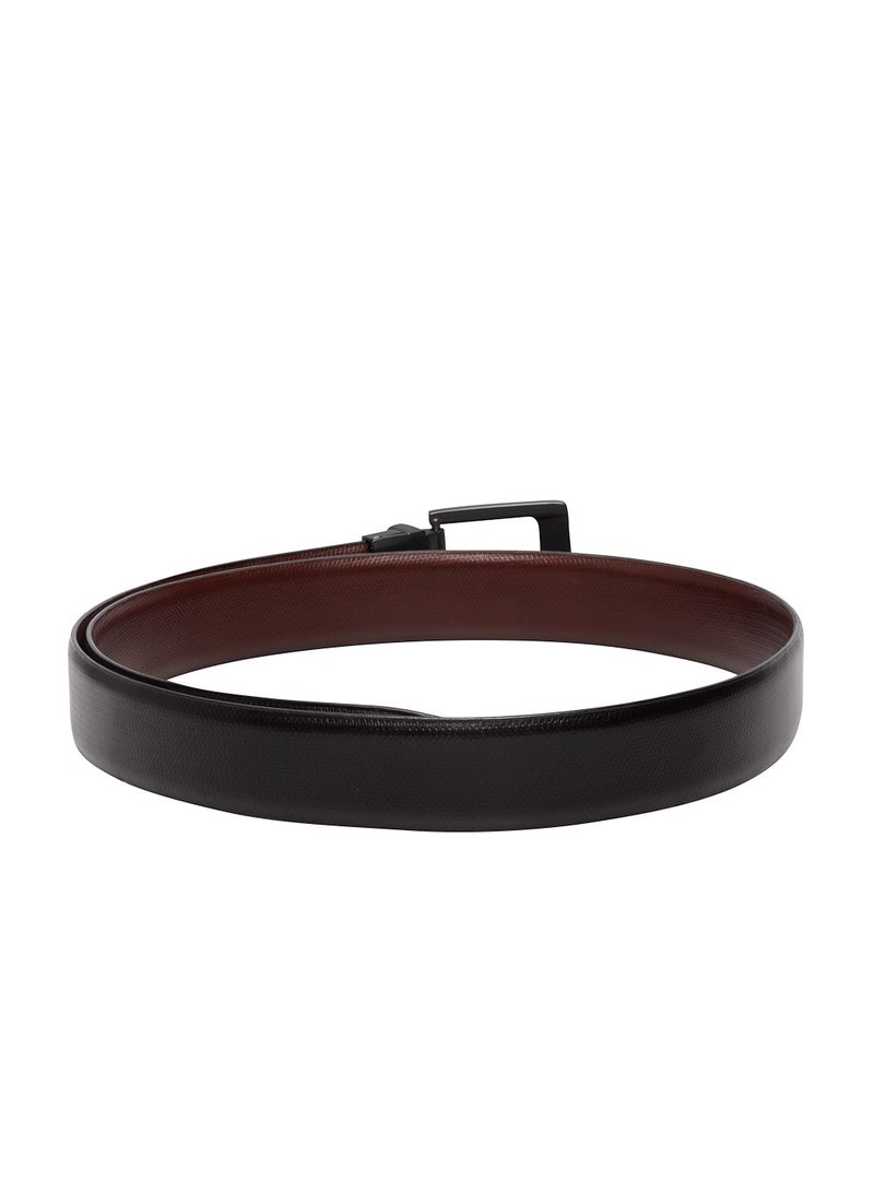 Reversible Genuine Leather Black Brown Belt for Men