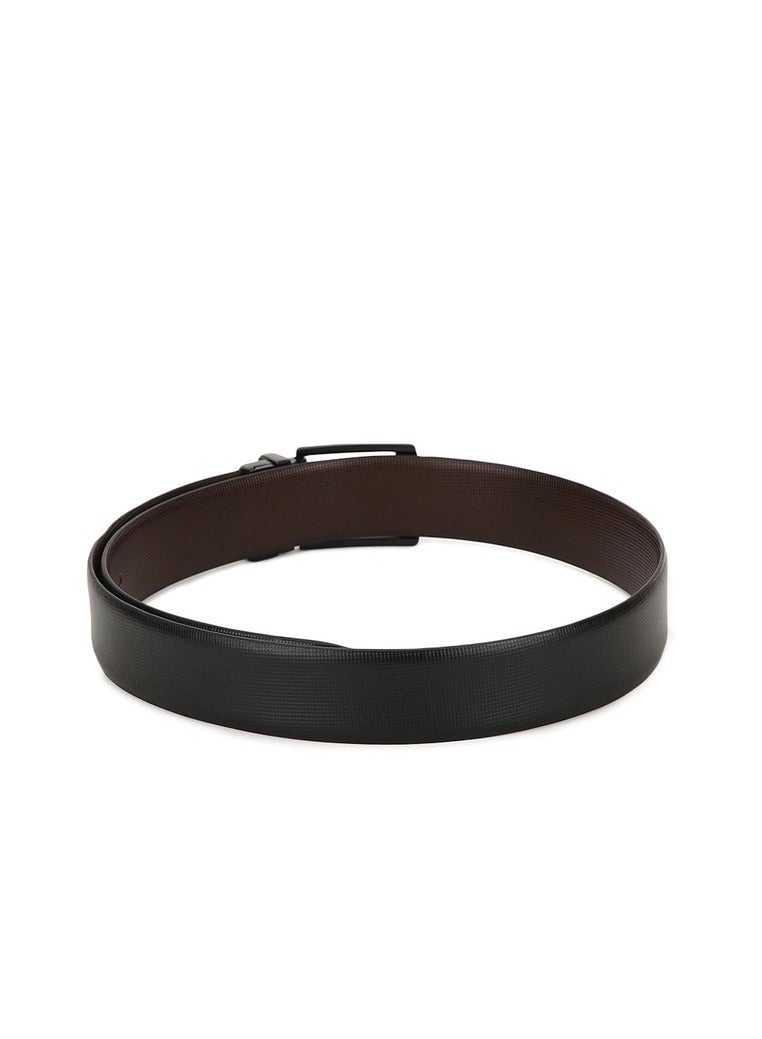 Reversible Genuine Leather Black  Belt for Men