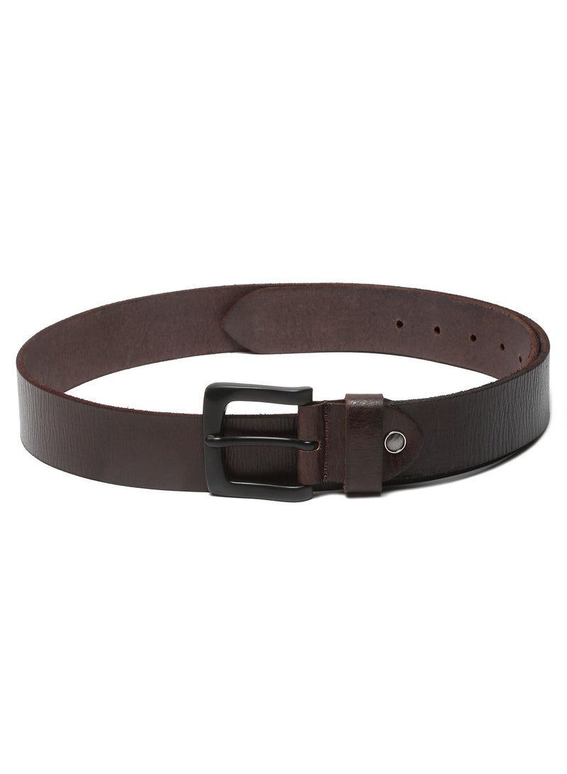 Real Genuine Leather Brown Casual Belt for Men