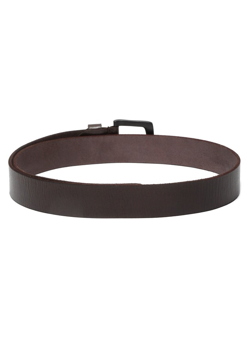 Real Genuine Leather Brown Casual Belt for Men