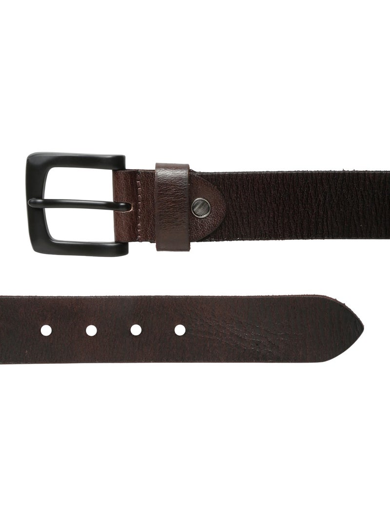 Real Genuine Leather Brown Casual Belt for Men