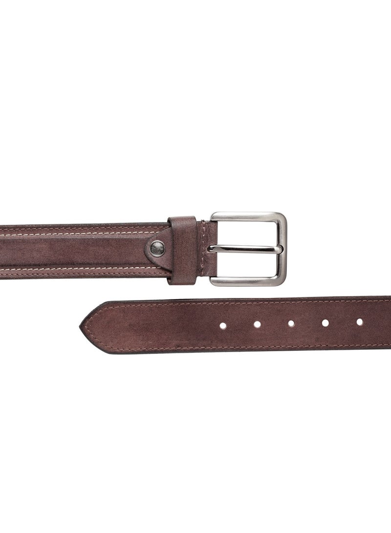 Genuine Leather Casual Brown Belt for Men