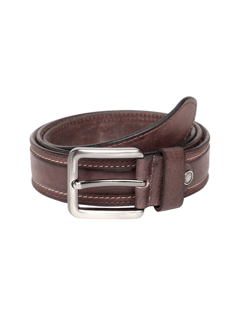 Genuine Leather Casual Brown Belt for Men