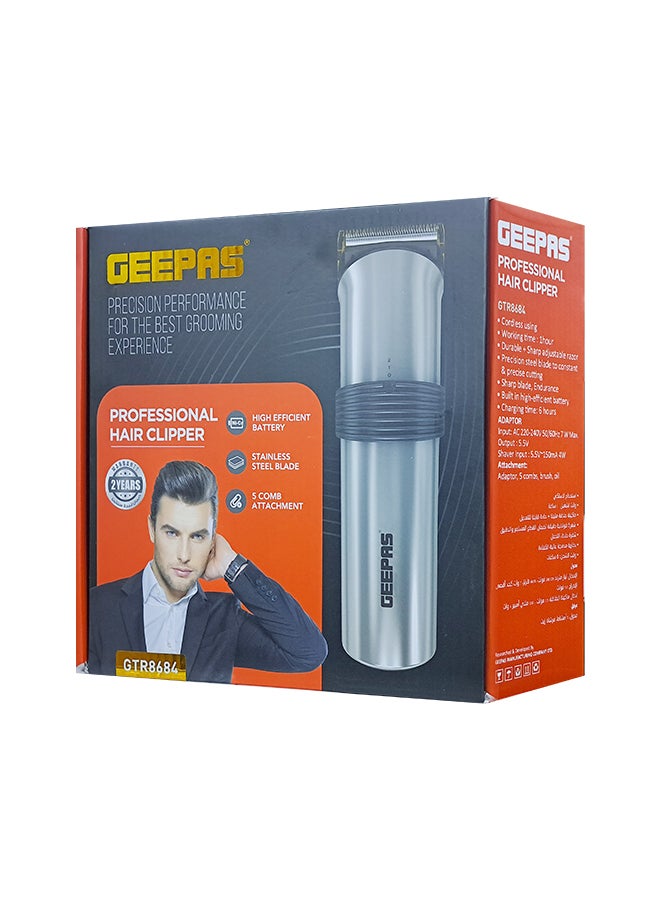 Professional Hair Clipper & Beard trimmer Grey