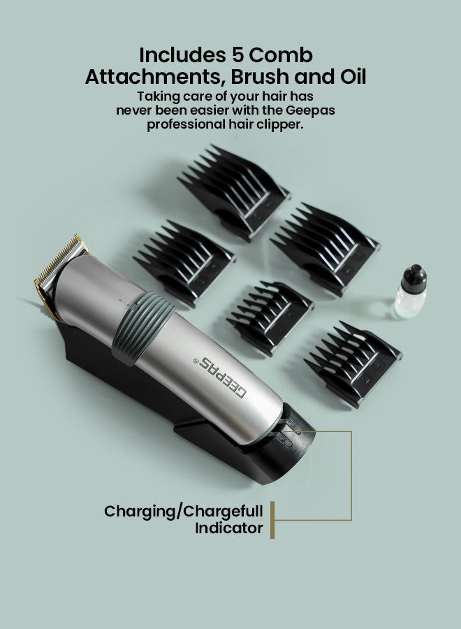Professional Hair Clipper & Beard trimmer Grey