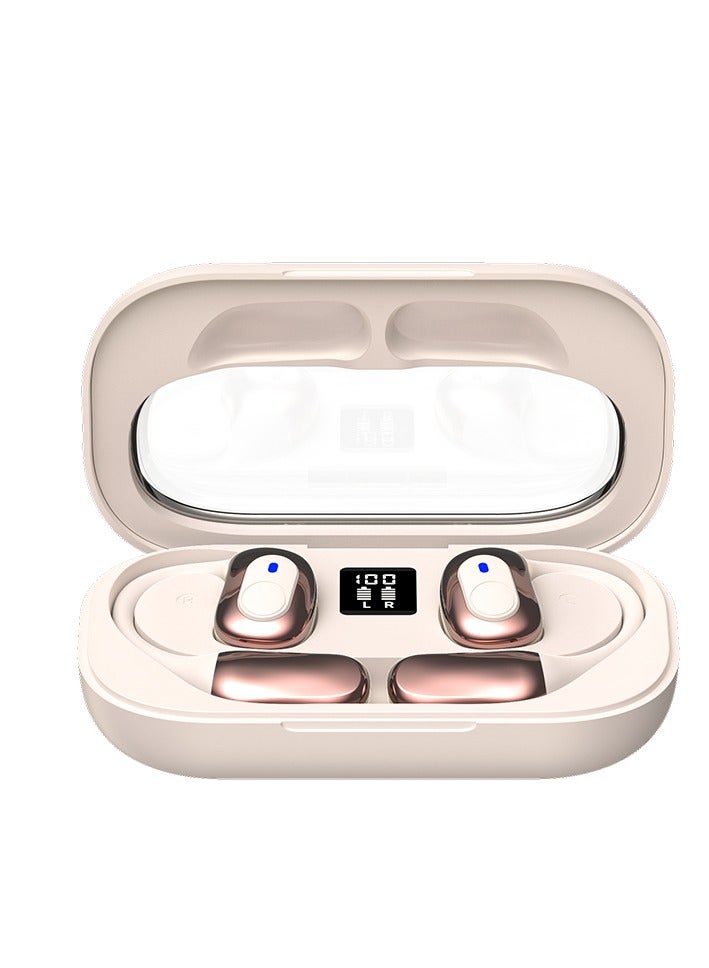 Open Ear Headphones, OWS Wireless Bluetooth 5.4 Headphones Air Conduction, Up to 48 Hours Battery Life with Carry Case, High Sound Quality with Dual 16.5mm Drivers