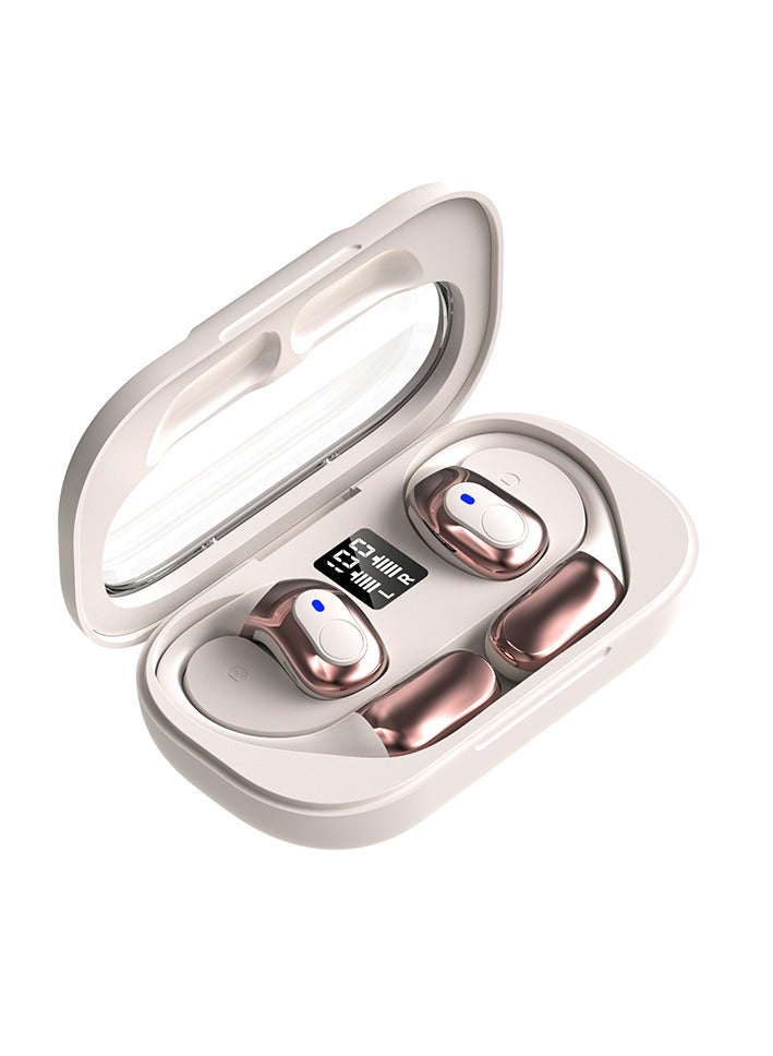 Open Ear Headphones, OWS Wireless Bluetooth 5.4 Headphones Air Conduction, Up to 48 Hours Battery Life with Carry Case, High Sound Quality with Dual 16.5mm Drivers