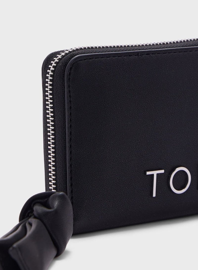 Logo Detailed Long Zip Over Wallet