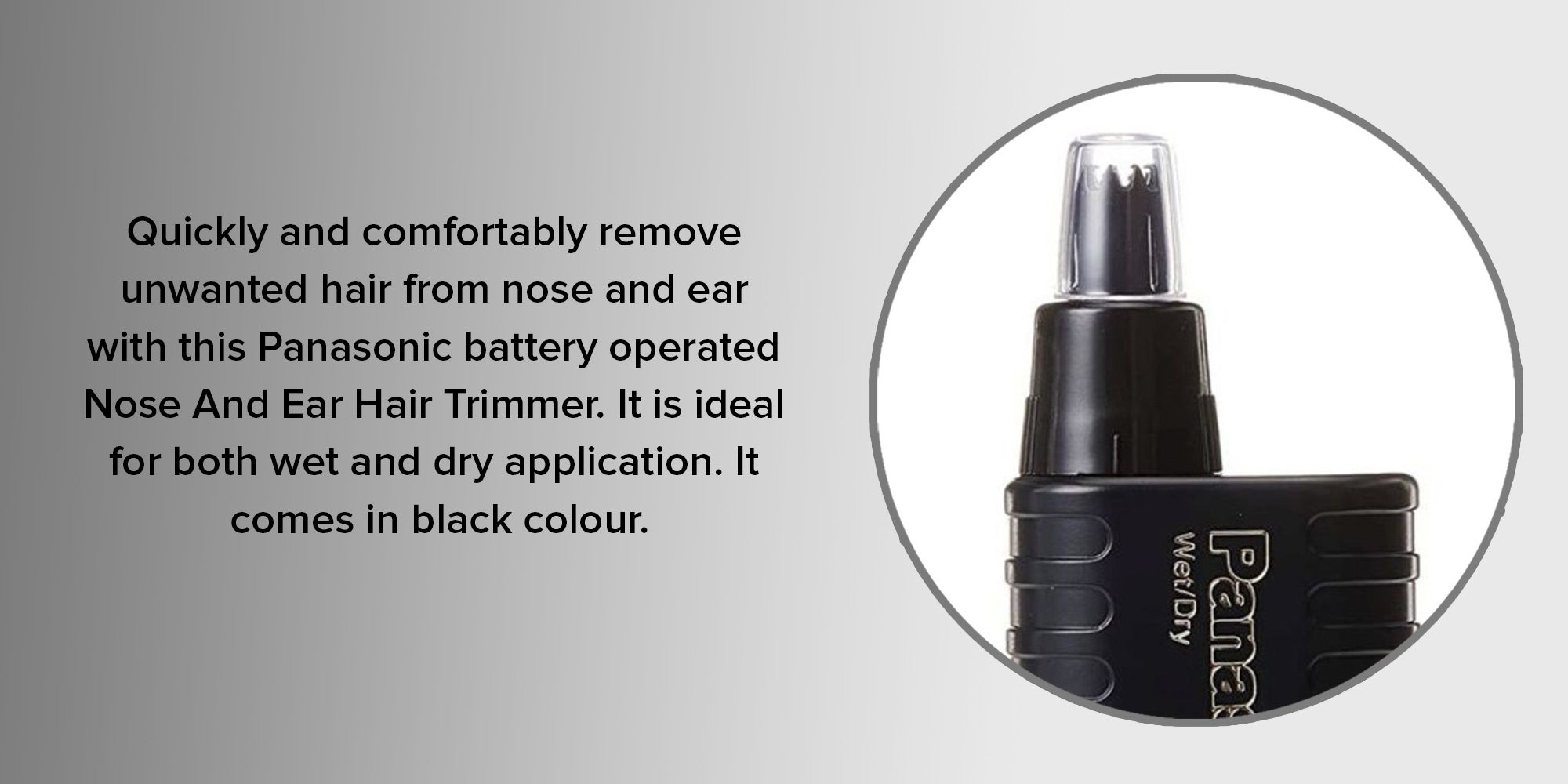 Nose And Ear Hair Trimmer Black