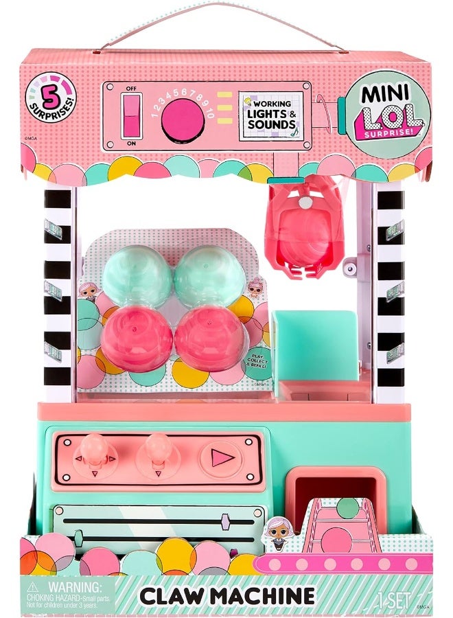 LOL Surprise Minis Claw Machine Playset with 5 Surprises Including a Mini Family – Great Gift for Kids Ages 4+