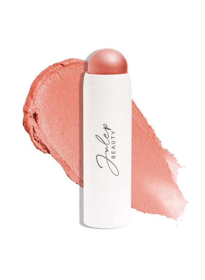 Skip The Brush Cream To Powder Blush Stick Rose Gold Blendable And Buildable Color 2In1 Blush And Lip Makeup Stick
