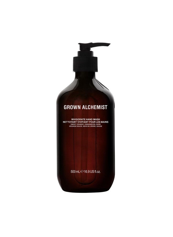 Invigorate Hand Wash. Sweet Orange Cedarwood Sage. Hydrates And Cleanses Skin (500Ml)