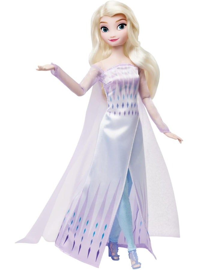 Disney Story Official Elsa Story Doll, Frozen, 11 Inches, Fully Posable Toy in Glittering Outfit