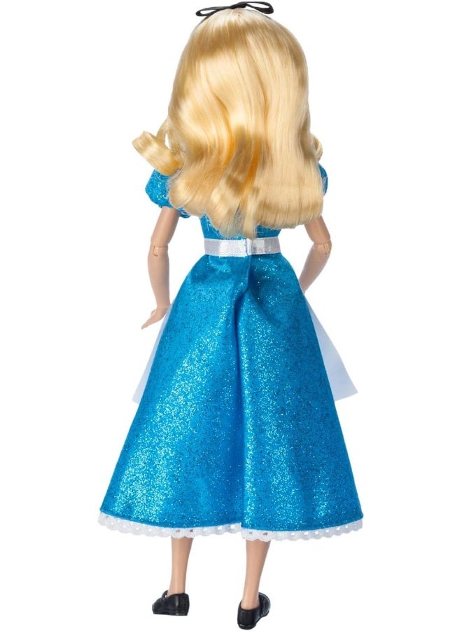 Disney Store Official Alice Classic Doll from Alice in Wonderland - 10-Inch - Detailed Design Recapturing Movie Magic - Perfect for Fans & Collectors