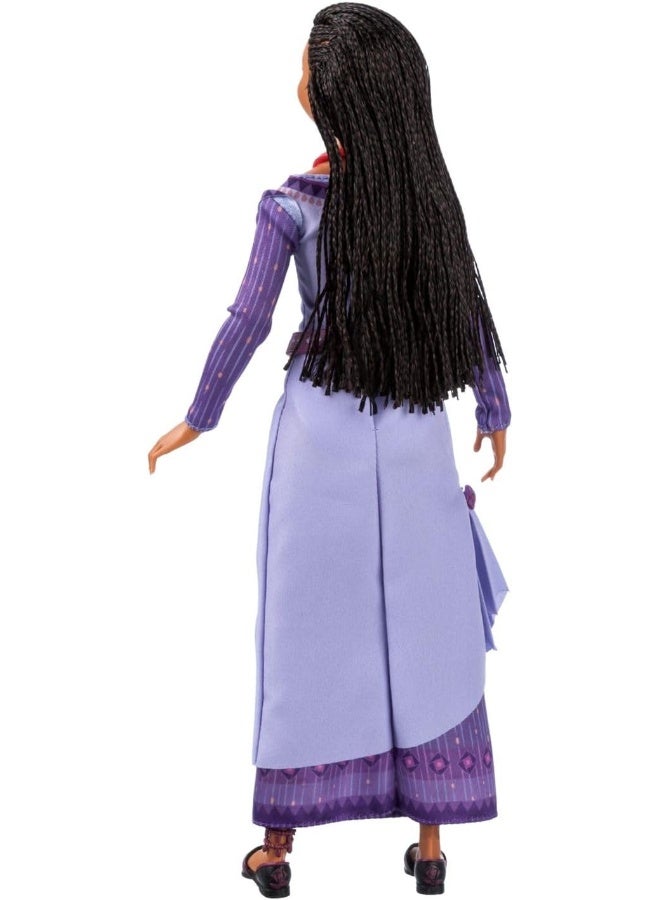 Disney Store Official Asha Singing Doll – Wish - 11 inch - Mesmerizing Melodies with Authentic Look - Interactive Music Play - Ideal Gift for Music Lovers & Collectors