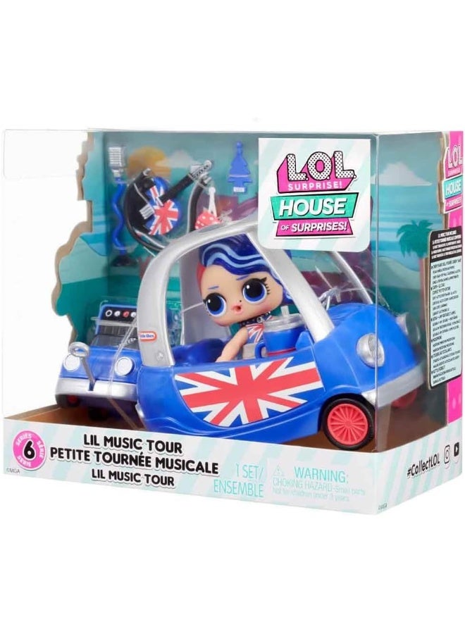 L.O.L. Surprise HOS Furniture Playset with Doll S2 - Lil Music Tour Playset 8 Surprises