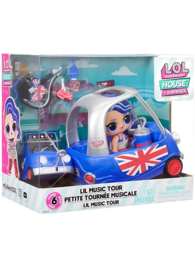 L.O.L. Surprise HOS Furniture Playset with Doll S2 - Lil Music Tour Playset 8 Surprises