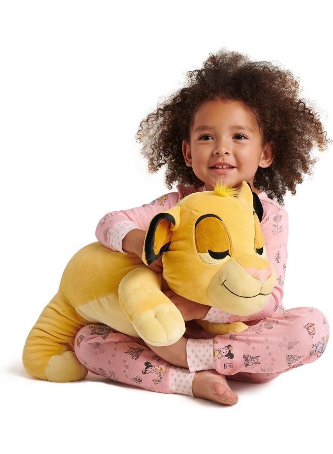 Disney Store Official Simba Cuddleez Plush - The Lion King - 26-Inch - Ultra-Soft & Cuddly Jungle King - Detailing & Premium Quality - Ideal Gift for Fans, Kids & Collectors of Disney Classics