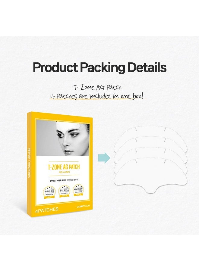 Forehead Wrinkle Patches 4Pcs 12Pcs For Tzone Overnight Face Lift & Chest Antiwrinkle Care With Collagen Hyaluronic Acid Vitamin E Labottach Korean Skincare (4)
