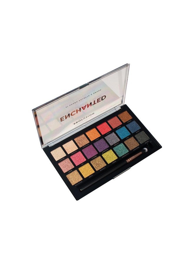 Enchanted 21 Shade Eyeshadow Palette And Brush