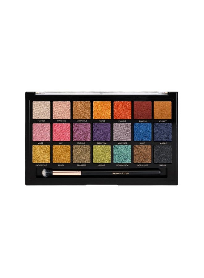 Enchanted 21 Shade Eyeshadow Palette And Brush