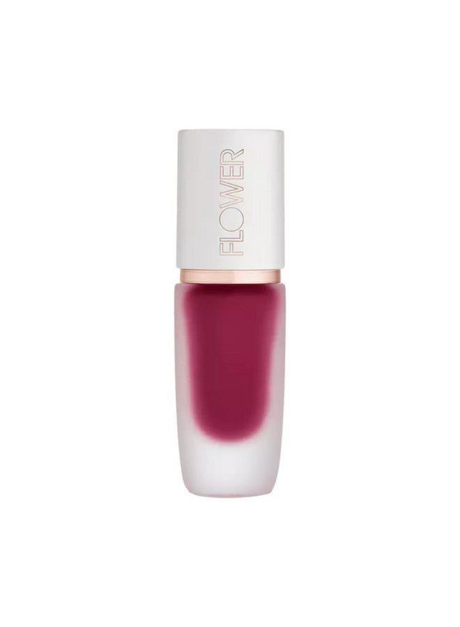 By Drew Barrymore Perfect Pout Lip Color Soft Matte Finish Liquid Lipstick Comfortable + Lightweight Feel (Fig)