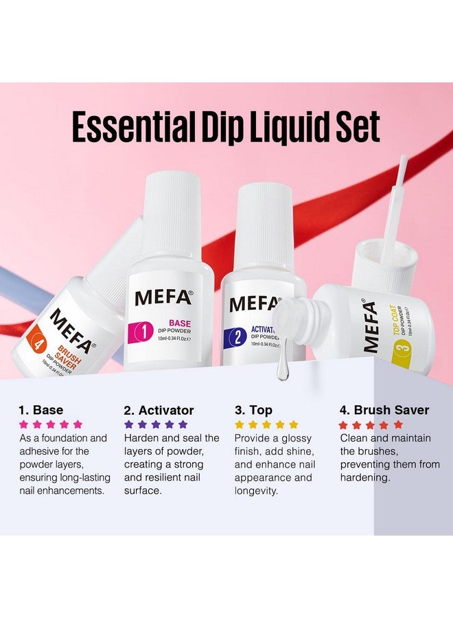 Dip Powder Nail Kit Pink Blue Purple White Black Red 32 Multicolors Dipping Powder With Base Top Coat Activator Brush Saver Liquid Set Classic All Seasons Tones French Nail Art Manicure Salon