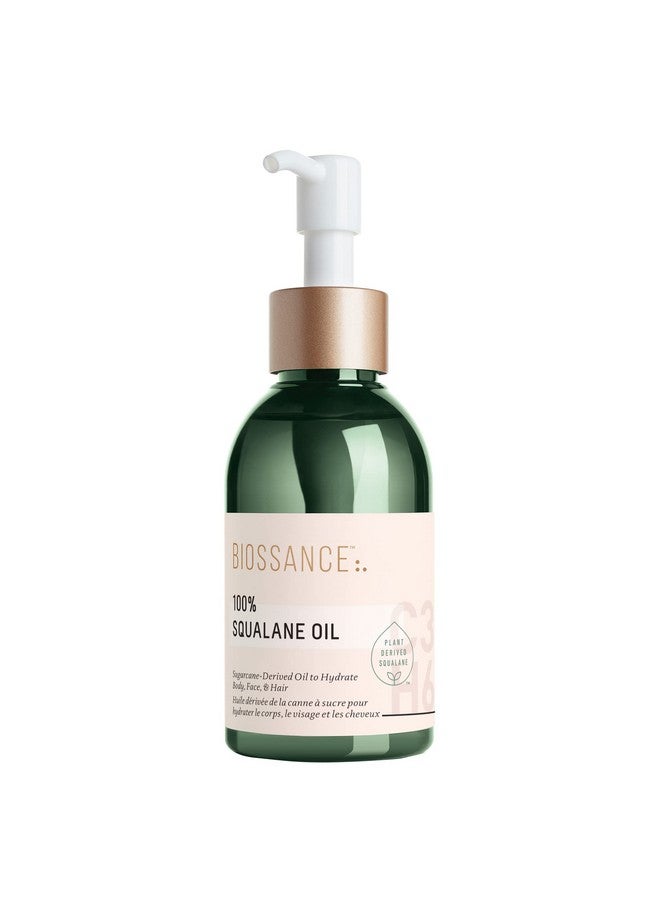 100% Squalane Oil. Sustainable Pure And Vegan Facial And Body Squalane Oil Derived From Sugarcane. Weightless And Fast Absorbing Hydration (3.3 Ounces)