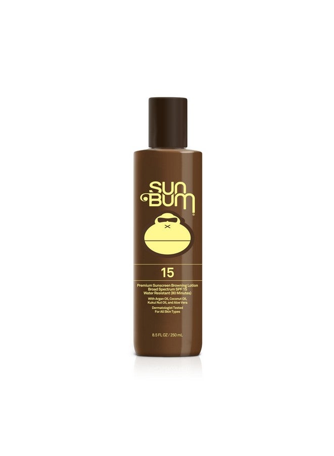 Spf 15 Browning Lotion | Vegan And Hawaii 104 Reef Act Compliant (Octinoxate & Oxybenzone Free) Broad Spectrum Moisturizing Uva/Uvb Sunscreen Tanning Lotion With Vitamin E | 8.5 Oz