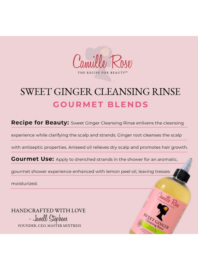 Sweet Ginger Rinse Hair And Scalp Cleanser With Ginger Root And Aniseed Oil To Clarify And Moisturize For All Hair Types 12 Oz