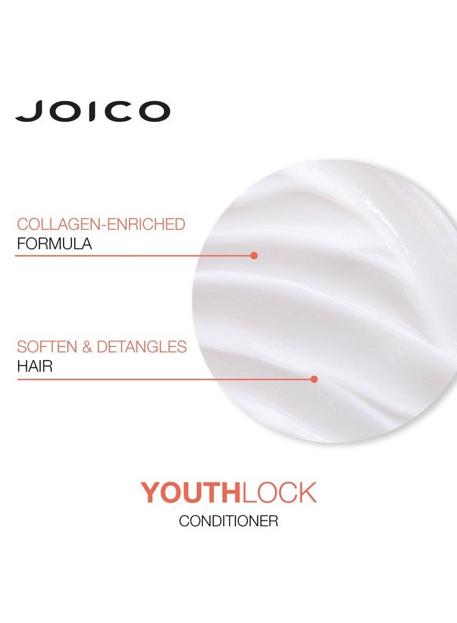 Youthlock Conditioner Formulated With Collagen | Youthful Body & Bounce | Reduce Breakage & Frizz | Soften & Detangle Hair | Boost Shine | Sulfate Free | With Arginine | 1.7 Fl Oz