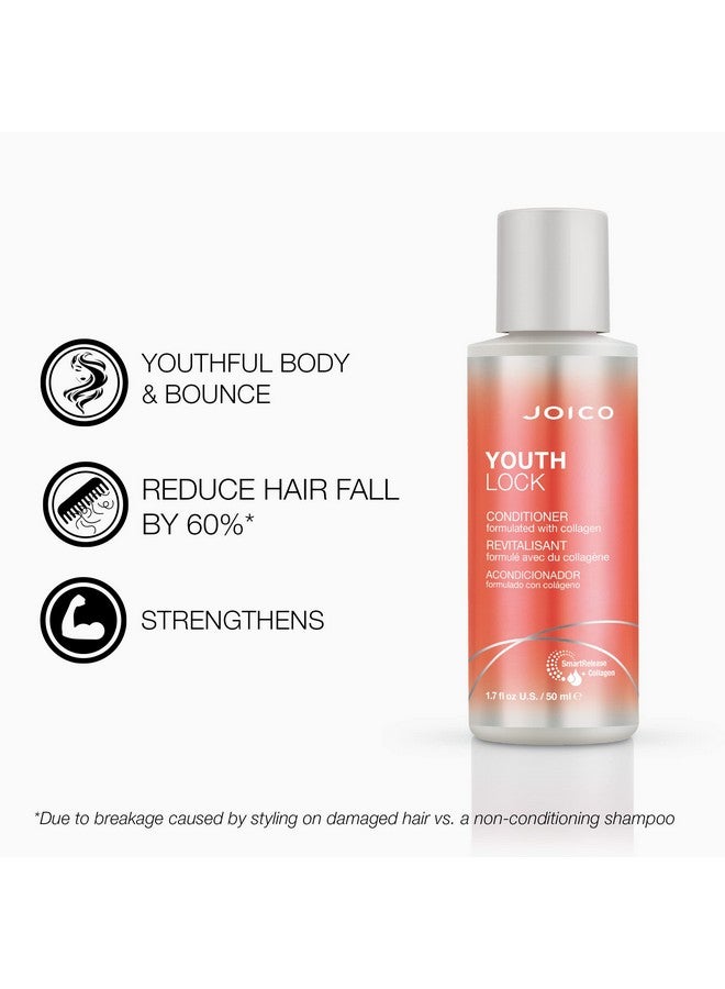 Youthlock Conditioner Formulated With Collagen | Youthful Body & Bounce | Reduce Breakage & Frizz | Soften & Detangle Hair | Boost Shine | Sulfate Free | With Arginine | 1.7 Fl Oz