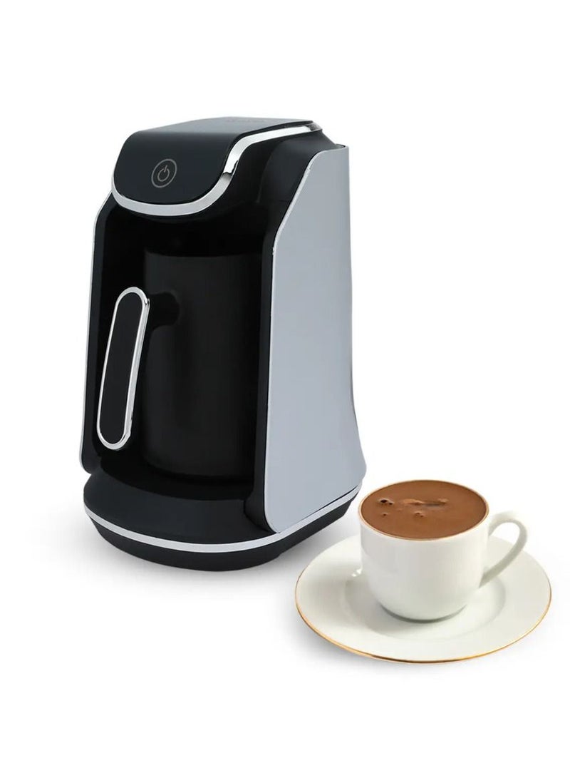 Edison Turkish Coffee Maker, 4 Cups, 400 Watts - Black Silver