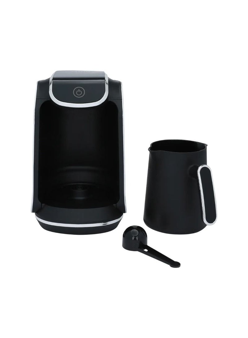 Edison Turkish Coffee Maker, 4 Cups, 400 Watts - Black Silver