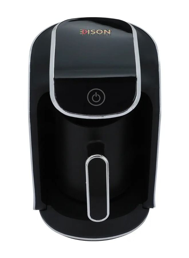 Edison Turkish Coffee Maker, 4 Cups, 400 Watts - Black Silver