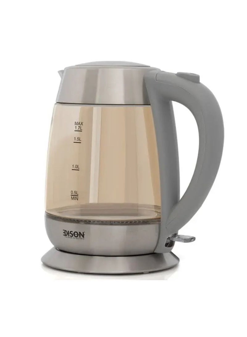 Edison kettle, copper handle, gray, 1.7 liter, 2200 watts