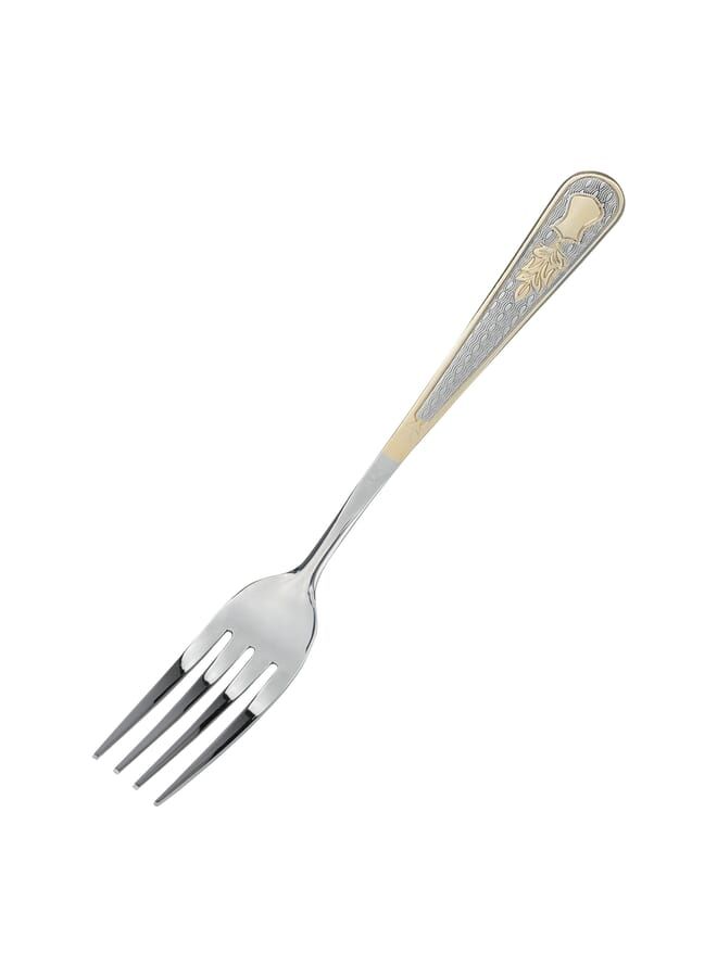 A Bag Of Silver And Gold Steel Spoons 24 Pieces
