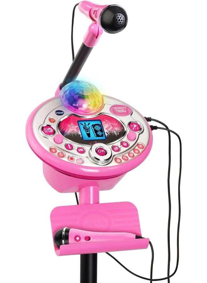 VTech Kidi Star Karaoke System 2 Mics with Mic Stand & AC Adapter, Pink