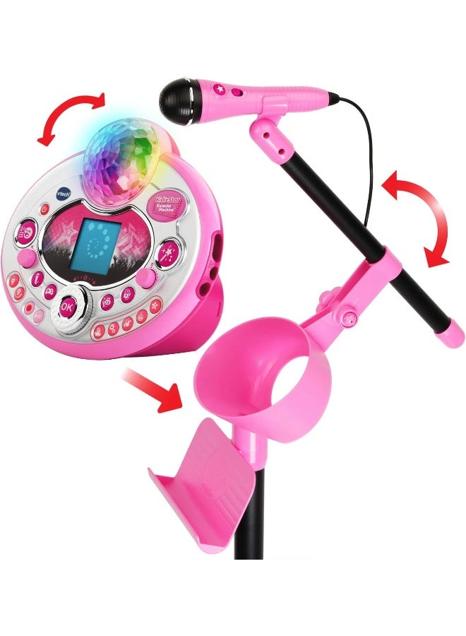 VTech Kidi Star Karaoke System 2 Mics with Mic Stand & AC Adapter, Pink