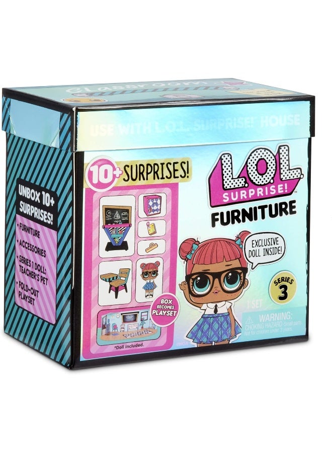 LOL Surprise Collectable Dolls for Girls - With 10 Surprises and Accessories - Teacher's Pet - Furniture Series 3