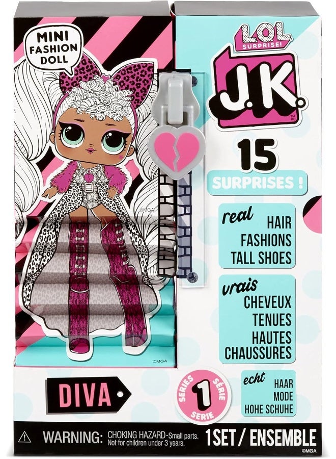 L.O.L. Surprise J.K. Doll-Diva Diva Mini Fashion Doll With 15 Surprises