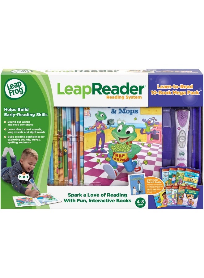 LeapFrog LeapReader System Learn-to-Read 10 Book Mega Pack, Pink