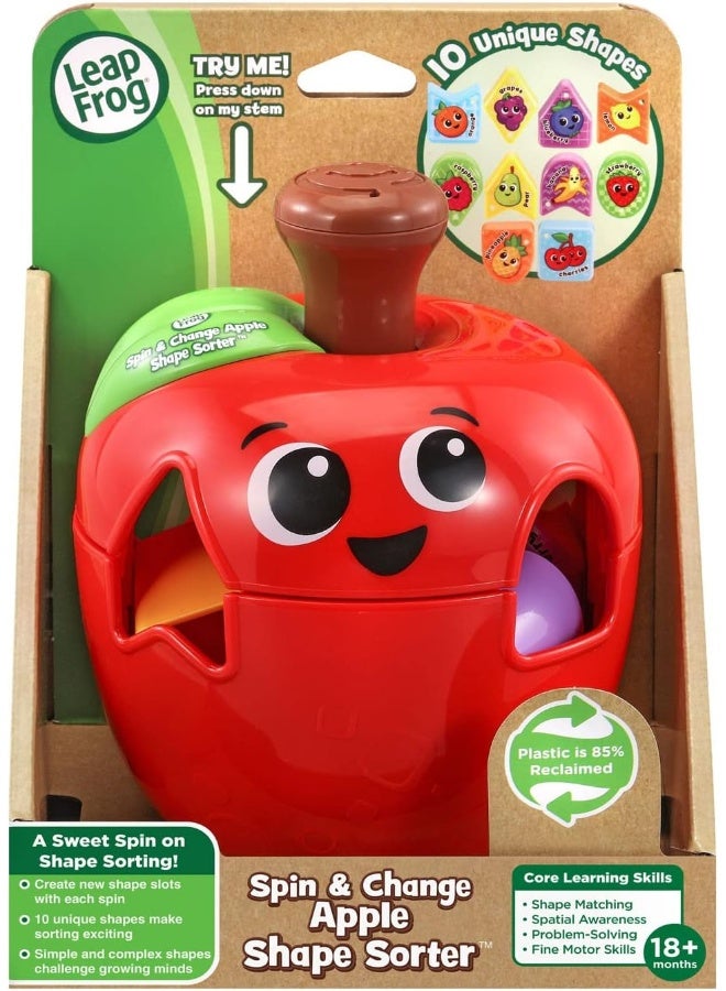 LeapFrog Spin and Change Apple Shape Sorter